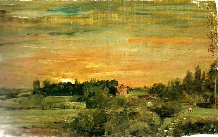 John Constable east bergholt rectory oil painting image